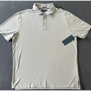 Fairlane Robert Slim Performance Polo Mens Size XL Heather Indigo